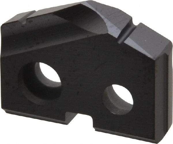 Allied Machine and Engineering - 9/16" Diam x 1/8" Thick, Seat Code 0, 132° Included Angle Spade Drill Insert - TiAlN Coated, Carbide, Grade P40, Series T-A - Eagle Tool & Supply