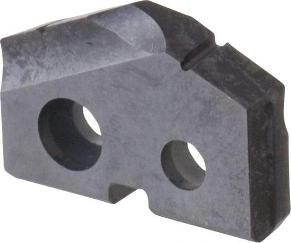 Allied Machine and Engineering - 5/8" Diam x 1/8" Thick, Seat Code 0, 132° Included Angle Spade Drill Insert - TiAlN Coated, Carbide, Grade P40, Series T-A - Eagle Tool & Supply