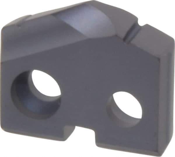 Allied Machine and Engineering - 13mm Diam x 1/8" Thick, Seat Code 0, 132° Included Angle Spade Drill Insert - TiAlN Coated, Carbide, Grade P40, Series T-A - Eagle Tool & Supply