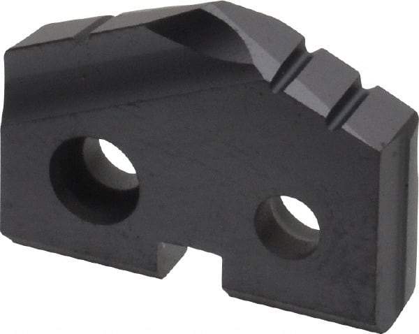 Allied Machine and Engineering - 49/64" Diam x 5/32" Thick, Seat Code 1, 132° Included Angle Spade Drill Insert - TiAlN Coated, Carbide, Grade P40, Series T-A - Eagle Tool & Supply