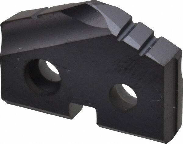 Allied Machine and Engineering - 51/64" Diam x 5/32" Thick, Seat Code 1, 132° Included Angle Spade Drill Insert - TiAlN Coated, Carbide, Grade P40, Series T-A - Eagle Tool & Supply