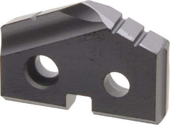 Allied Machine and Engineering - 13/16" Diam x 5/32" Thick, Seat Code 1, 132° Included Angle Spade Drill Insert - TiAlN Coated, Carbide, Grade P40, Series T-A - Eagle Tool & Supply