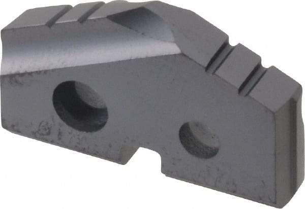 Allied Machine and Engineering - 29/32" Diam x 5/32" Thick, Seat Code 1, 132° Included Angle Spade Drill Insert - TiAlN Coated, Carbide, Grade P40, Series T-A - Eagle Tool & Supply