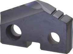 Allied Machine and Engineering - 31/32" Diam x 3/16" Thick, Seat Code 2, 132° Included Angle Spade Drill Insert - TiAlN Coated, Carbide, Grade P40, Series T-A - Eagle Tool & Supply