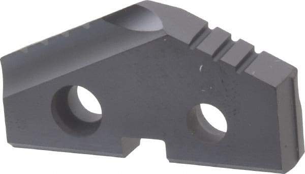 Allied Machine and Engineering - 1-7/32" Diam x 3/16" Thick, Seat Code 2, 132° Included Angle Spade Drill Insert - TiAlN Coated, Carbide, Grade P40, Series T-A - Eagle Tool & Supply