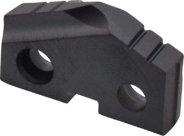 Allied Machine and Engineering - 63/64" Diam x 3/16" Thick, Seat Code 2, 132° Included Angle Spade Drill Insert - TiAlN Coated, Carbide, Grade P40, Series T-A - Eagle Tool & Supply