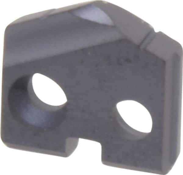 Allied Machine and Engineering - 22/57" Diam x 3/32" Thick, Seat Code Y, 132° Included Angle Spade Drill Insert - TiAlN Coated, Carbide, Grade P40, Series T-A - Eagle Tool & Supply