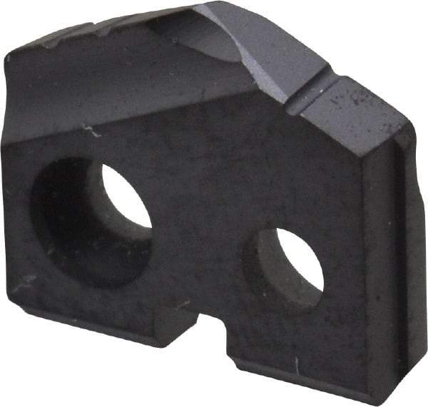 Allied Machine and Engineering - 27/64" Diam x 3/32" Thick, Seat Code Y, 132° Included Angle Spade Drill Insert - TiAlN Coated, Carbide, Grade P40, Series T-A - Eagle Tool & Supply