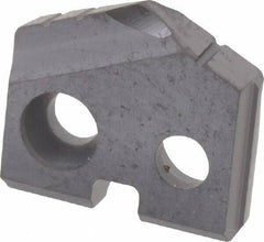 Allied Machine and Engineering - 13/32" Diam x 3/32" Thick, Seat Code Y, 132° Included Angle Spade Drill Insert - TiAlN Coated, Carbide, Grade P40, Series T-A - Eagle Tool & Supply