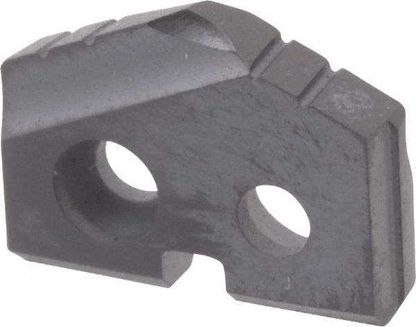 Allied Machine and Engineering - 31/64" Diam x 3/32" Thick, Seat Code Z, 132° Included Angle Spade Drill Insert - TiAlN Coated, Carbide, Grade P40, Series T-A - Eagle Tool & Supply