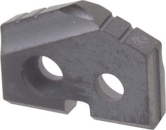 Allied Machine and Engineering - 31/64" Diam x 3/32" Thick, Seat Code Z, 132° Included Angle Spade Drill Insert - TiAlN Coated, Carbide, Grade P40, Series T-A - Eagle Tool & Supply