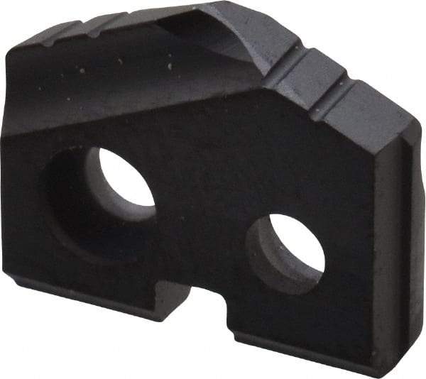 Allied Machine and Engineering - 7/16" Diam x 3/32" Thick, Seat Code Z, 132° Included Angle Spade Drill Insert - TiAlN Coated, Carbide, Grade P40, Series T-A - Eagle Tool & Supply