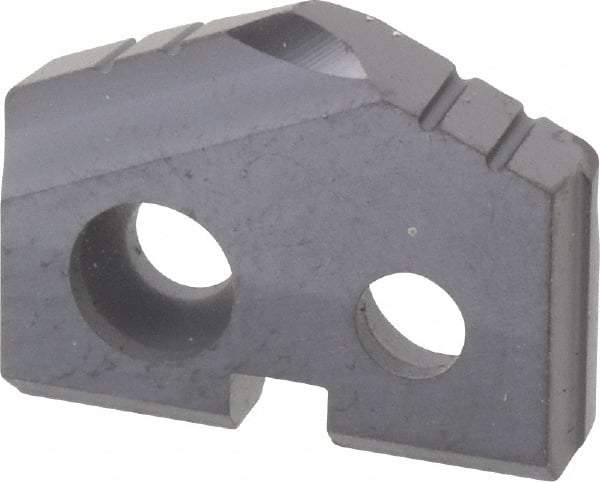 Allied Machine and Engineering - 15/32" Diam x 3/32" Thick, Seat Code Z, 132° Included Angle Spade Drill Insert - TiAlN Coated, Carbide, Grade P40, Series T-A - Eagle Tool & Supply