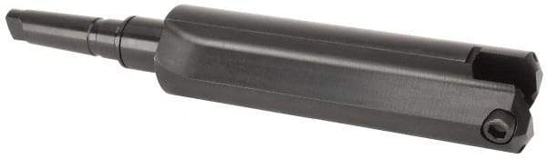 Allied Machine and Engineering - Series H, 4 to 8-1/2" Diam, 5MT Taper Shank, Straight Flute Spade Drill - 15" Max Depth, 19-1/8" Body Length, 23-7/16" OAL, Standard Length, Through Coolant - Eagle Tool & Supply