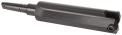 Allied Machine and Engineering - Series H, 4 to 8-1/2" Diam, 5MT Taper Shank, Straight Flute Spade Drill - 15" Max Depth, 19-1/8" Body Length, 23-7/16" OAL, Standard Length, Through Coolant - Eagle Tool & Supply