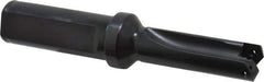 Allied Machine and Engineering - Series 0.5, 39/64 to 11/16" Diam, 3/4" Diam Straight Shank with Flange, Straight Flute Spade Drill - 1-3/8" Max Depth, 2-39/64" Body Length, 4-17/32" OAL, Short Length, Through Coolant - Eagle Tool & Supply