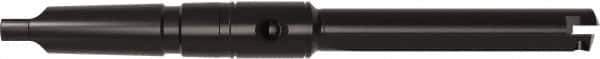 Allied Machine and Engineering - Series E, 2-1/2 to 3-3/8" Diam, 5MT Taper Shank, Straight Flute Spade Drill - 20" Max Depth, 23-5/8" Body Length, 28-7/16" OAL, Long Length, Through Coolant - Eagle Tool & Supply