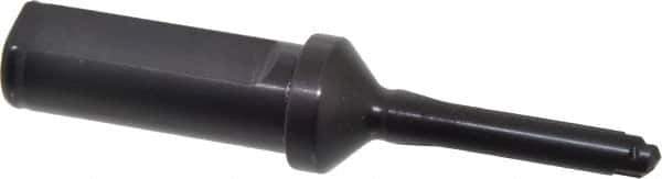 Allied Machine and Engineering - Series Y, 3/8 to 27/64" Diam, 3/4" Diam Straight Shank with Flange, Straight Flute Spade Drill - 1-1/4" Max Depth, 2-1/2" Body Length, 4-7/16" OAL, Short Length, Through Coolant - Eagle Tool & Supply