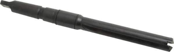 Allied Machine and Engineering - Series 1.5, 55/64 to 15/16" Diam, 3MT Taper Shank, Straight Flute Spade Drill - 4-3/4" Max Depth, 7-39/64" Body Length, 11-5/32" OAL, Intermediate Length, Through Coolant - Eagle Tool & Supply