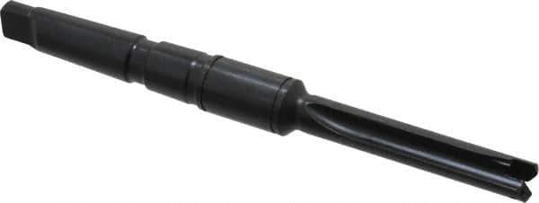 Allied Machine and Engineering - Series 0, 33/64 to 11/16" Diam, 2MT Taper Shank, Straight Flute Spade Drill - 2-1/2" Max Depth, 4-49/64" Body Length, 7-19/32" OAL, Standard Length, Through Coolant - Eagle Tool & Supply