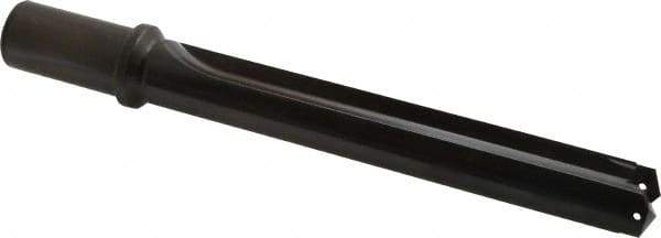 Allied Machine and Engineering - Series 2.5, 1-3/16 to 1-3/8" Diam, 1-1/4" Diam Straight Shank with Flange, Straight Flute Spade Drill - 7-3/8" Max Depth, 9-13/64" Body Length, 11-11/32" OAL, Standard Length, Through Coolant - Eagle Tool & Supply