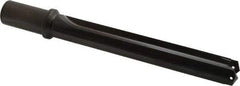 Allied Machine and Engineering - Series 2.5, 1-3/16 to 1-3/8" Diam, 1-1/4" Diam Straight Shank with Flange, Straight Flute Spade Drill - 7-3/8" Max Depth, 9-13/64" Body Length, 11-11/32" OAL, Standard Length, Through Coolant - Eagle Tool & Supply