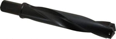 Allied Machine and Engineering - Series 4, 1-29/32 to 2-9/16" Diam, 1-1/2" Diam Straight Shank with Flange, Helical Flute Spade Drill - 9-1/8" Max Depth, 11-1/4" Body Length, 13-3/4" OAL, Standard Length, Through Coolant - Eagle Tool & Supply