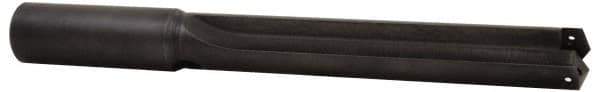 Allied Machine and Engineering - Series 7, 3-17/32 to 4-1/2" Diam, 3" Diam Straight Shank, Straight Flute Spade Drill - 27" Max Depth, 29-3/8" Body Length, 34-1/8" OAL, Long Length, Through Coolant - Eagle Tool & Supply