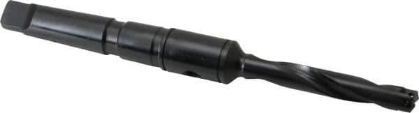 Allied Machine and Engineering - Series Z, 7/16 to 1/2" Diam, 2MT Taper Shank, Helical Flute Spade Drill - 2-3/8" Max Depth, 4-19/32" Body Length, 7-7/16" OAL, Standard Length, Through Coolant - Eagle Tool & Supply