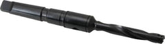 Allied Machine and Engineering - Series Z, 7/16 to 1/2" Diam, 2MT Taper Shank, Helical Flute Spade Drill - 2-3/8" Max Depth, 4-19/32" Body Length, 7-7/16" OAL, Standard Length, Through Coolant - Eagle Tool & Supply