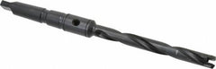 Allied Machine and Engineering - Series 0, 33/64 to 11/16" Diam, 2MT Taper Shank, Helical Flute Spade Drill - 4-1/2" Max Depth, 6-49/64" Body Length, 9-19/32" OAL, Extended Length, Through Coolant - Eagle Tool & Supply