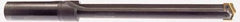 Allied Machine and Engineering - Series 4, 1-29/32 to 2-9/16" Diam, 1-1/2" Diam Straight Shank, Straight Flute Spade Drill - 24-5/8" Max Depth, 26-3/16" Body Length, 30" OAL, Long Length, Through Coolant - Eagle Tool & Supply