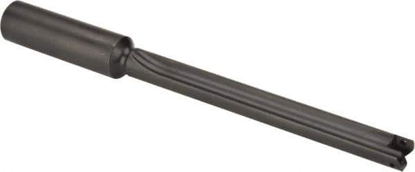 Allied Machine and Engineering - Series 0, 33/64 to 11/16" Diam, 3/4" Diam Straight Shank, Straight Flute Spade Drill - 4-1/2" Max Depth, 5-27/64" Body Length, 7-11/16" OAL, Extended Length, Through Coolant - Eagle Tool & Supply