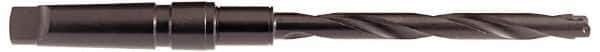 Allied Machine and Engineering - Series 2.5, 30 to 35mm Diam, 4MT Taper Shank, Helical Flute Spade Drill - 289mm Max Depth, 370.8mm Body Length, 484.2mm OAL, Extended Length, Through Coolant - Eagle Tool & Supply