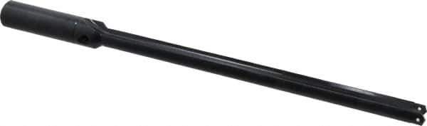 Allied Machine and Engineering - Series 1, 45/64 to 15/16" Diam, 1" Diam Straight Shank, Straight Flute Spade Drill - 10-5/8" Max Depth, 12-1/64" Body Length, 14-7/8" OAL, Extended Length, Through Coolant - Eagle Tool & Supply