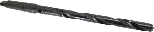 Allied Machine and Engineering - Series 2, 31/32 to 1-3/8" Diam, 4MT Taper Shank, Helical Flute Spade Drill - 11-3/8" Max Depth, 14-15/64" Body Length, 18-25/32" OAL, Extended Length, Through Coolant - Eagle Tool & Supply