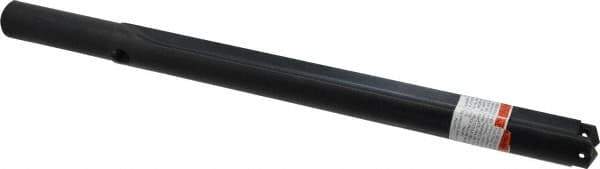 Allied Machine and Engineering - Series 3, 1-13/32 to 1-7/8" Diam, 1-1/4" Diam Straight Shank, Straight Flute Spade Drill - 13-3/4" Max Depth, 15-3/16" Body Length, 19" OAL, Extended Length, Through Coolant - Eagle Tool & Supply