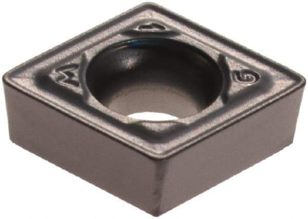 Iscar - CCMT2-1 WG Grade IC907 Carbide Turning Insert - TiAlN/TiN Finish, 80° Diamond, 1/4" Inscr Circle, 3/32" Thick, 1/64" Corner Radius - Eagle Tool & Supply