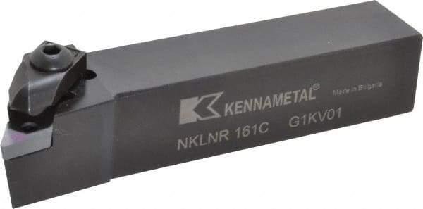 Kennametal - NP.., -5° Lead Angle NKLN External Right Hand Indexable Profiling Toolholder - 1" Shank Height x 1" Shank Width, 5" Long, Steel - Eagle Tool & Supply