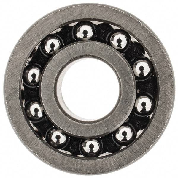 SKF - 8mm Bore Diam, 22mm OD, Open Self Aligning Radial Ball Bearing - 7mm Wide, 2 Rows, Round Bore, 126 Lb Static Capacity, 596 Lb Dynamic Capacity - Eagle Tool & Supply