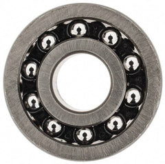 SKF - 8mm Bore Diam, 22mm OD, Open Self Aligning Radial Ball Bearing - 7mm Wide, 2 Rows, Round Bore, 126 Lb Static Capacity, 596 Lb Dynamic Capacity - Eagle Tool & Supply