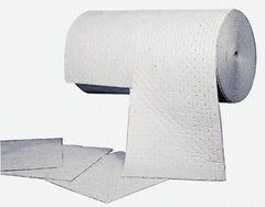 Oil-Dri - Pads, Rolls & Mats; Type: Roll ; Application: Non-Aggressive Leaks and Spills; Universal ; Capacity per Package (Gal.): 45.00; 45.0 ; Length: 150' ; Width: 30" ; Material: Polypropylene - Exact Industrial Supply