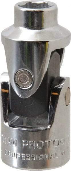 Proto - 3/8" Drive, Standard Hand Socket - 6 Points, 1-3/4" OAL, Alloy Steel, Chrome Finish - Eagle Tool & Supply