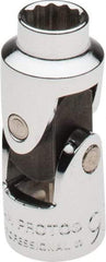 Proto - 3/8" Drive, Standard Hand Socket - 12 Points, 1-3/4" OAL, Alloy Steel, Chrome Finish - Eagle Tool & Supply