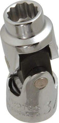 Proto - 3/8", 3/8" Drive, Standard Hand Socket - 12 Points, 1-3/4" OAL, Alloy Steel, Chrome Finish - Eagle Tool & Supply