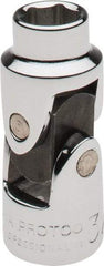 Proto - 3/8", 3/8" Drive, Standard Hand Socket - 6 Points, 1-3/4" OAL, Alloy Steel, Chrome Finish - Eagle Tool & Supply