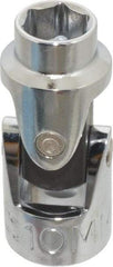 Proto - 3/8" Drive, Standard Hand Socket - 6 Points, 1-3/4" OAL, Alloy Steel, Chrome Finish - Eagle Tool & Supply