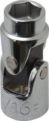 Proto - 7/16", 3/8" Drive, Standard Hand Socket - 6 Points, 1-3/4" OAL, Alloy Steel, Chrome Finish - Eagle Tool & Supply