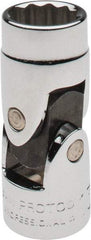 Proto - 3/8" Drive, Standard Hand Socket - 12 Points, 1-27/32" OAL, Alloy Steel, Chrome Finish - Eagle Tool & Supply