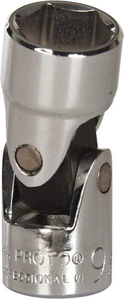 Proto - 9/16", 3/8" Drive, Standard Hand Socket - 6 Points, 1-27/32" OAL, Alloy Steel, Chrome Finish - Eagle Tool & Supply